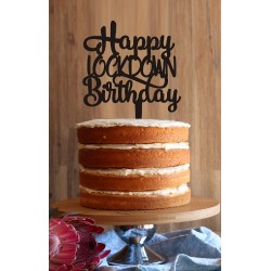 Happy LOCKDOWN Birthday Cake Topper