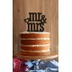 "Mrs & Mrs" Cake Topper
