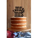 "Mrs & Mrs" Cake Topper