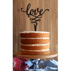 "Love" Cake Topper